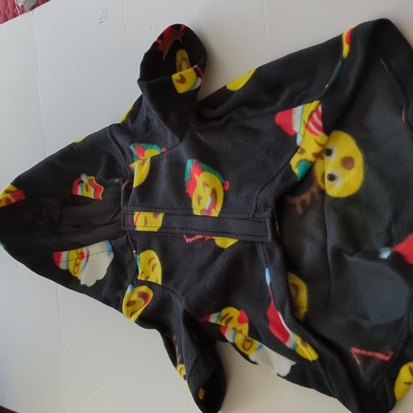 Pet PJ'S Fleece Christmas Emoji Sizes Available - Extra Small Small, Large - Picture 2 of 5